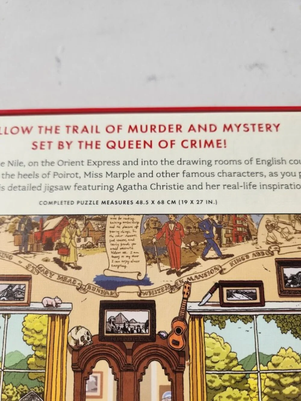 The World of Agatha Christie 1000 Piece Jigsaw Puzzle Laurence King 90 Clues & P